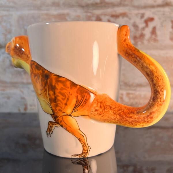 3D hatású dinoszaurusz bögre T-rex kinézettel