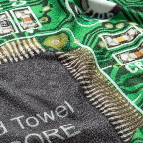 Alaplap kinézetű törölköző kiváló geek ajándék férfiaknak