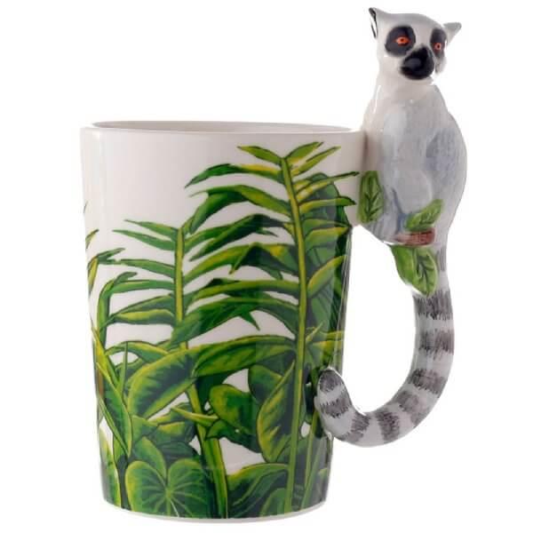 Lemur majmos bögre 3D hatással