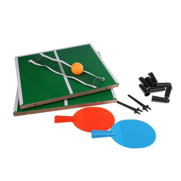 Mini ping pong asztal ütőkkel, labdával