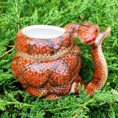 Piton kígyó kinézetű 3D bögre