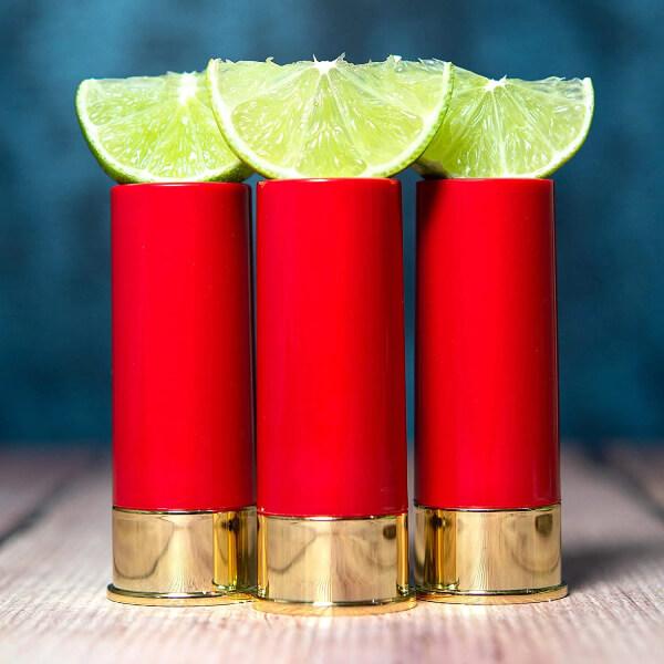 Shotgun lövedék formájú tequila poharak