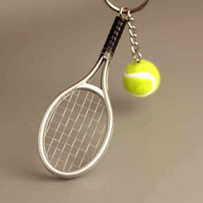 Mini tenisz kulcstartó szett